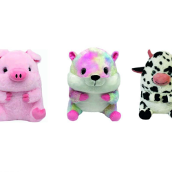 cerdito, hámster, vaquita